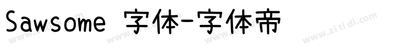Sawsome 字体字体转换